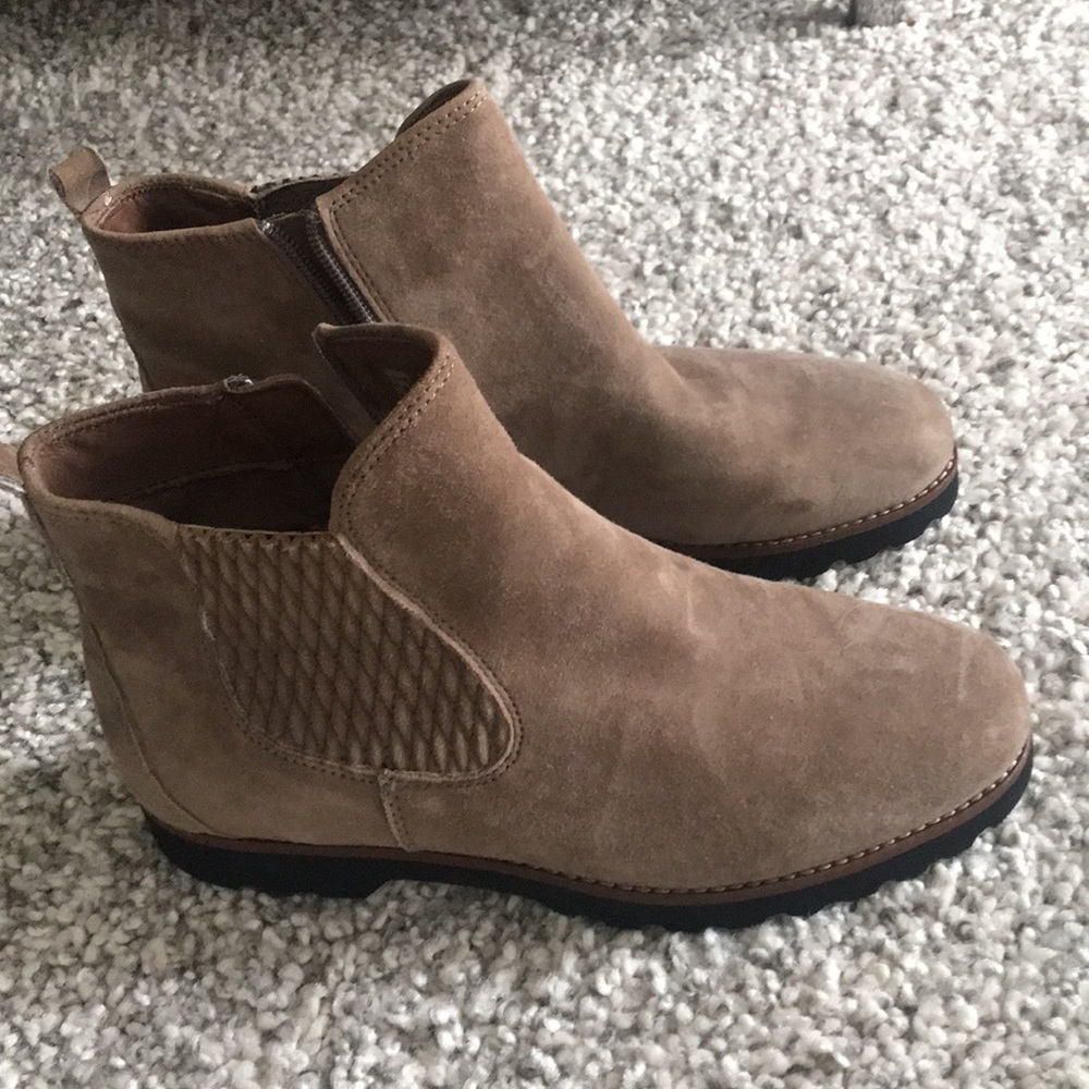 Suede booties